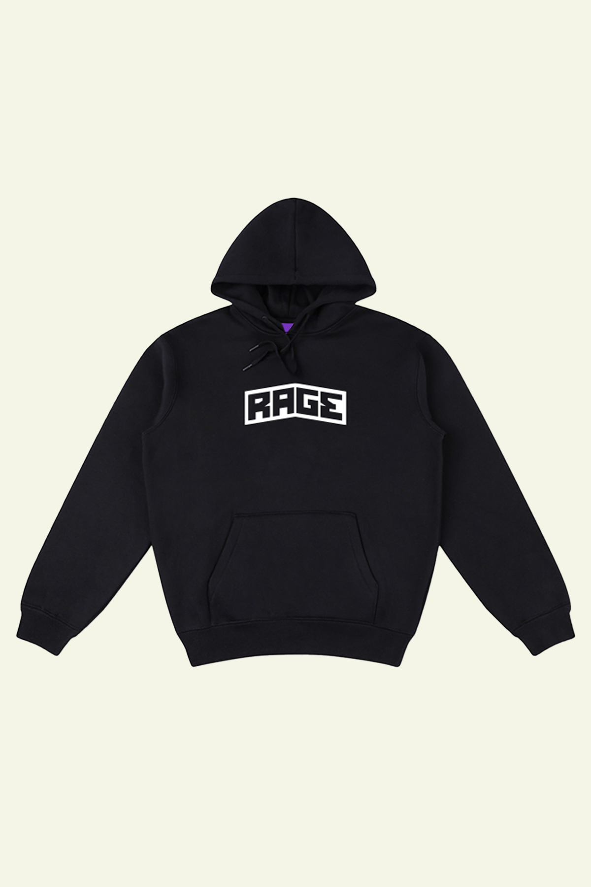 Is Rage Logo Rage Logo Hood - Black – Crystal Cylinder