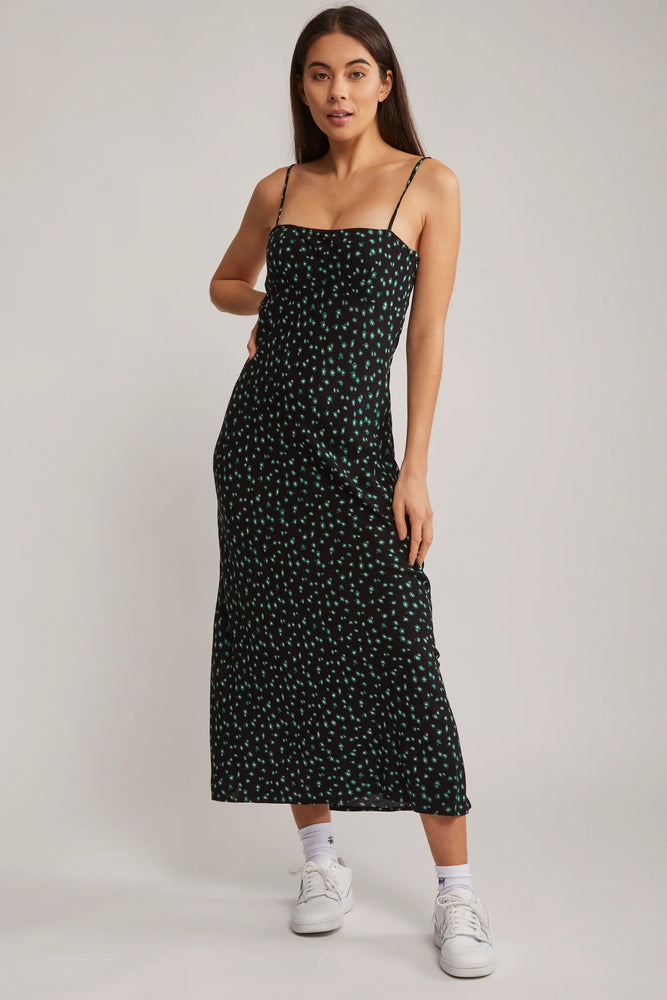 Romy Mid Length Dress - Deep Forest