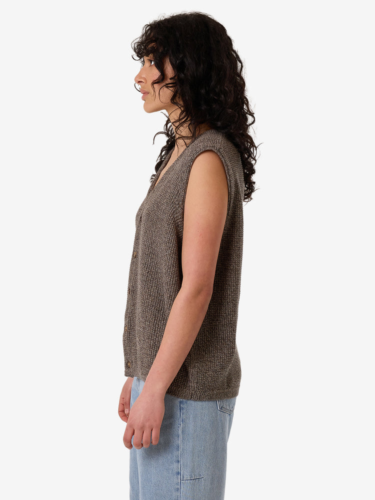 Sam Knit Vest - Loam