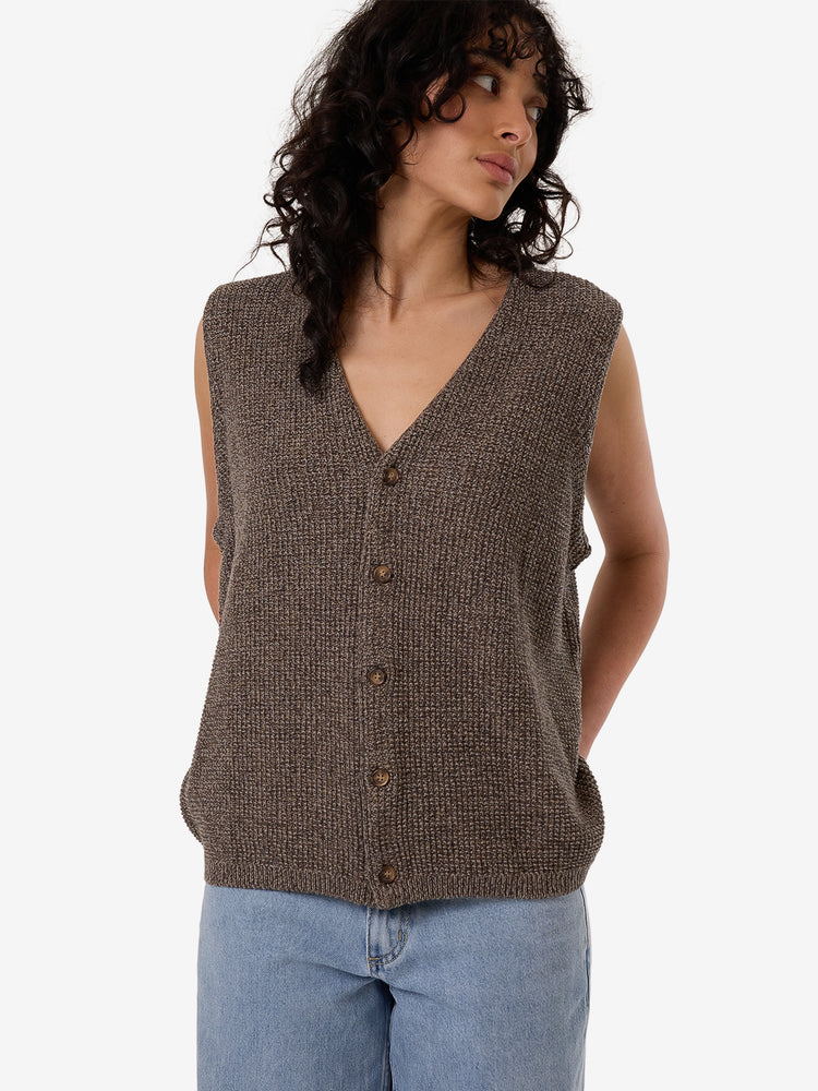 Sam Knit Vest - Loam