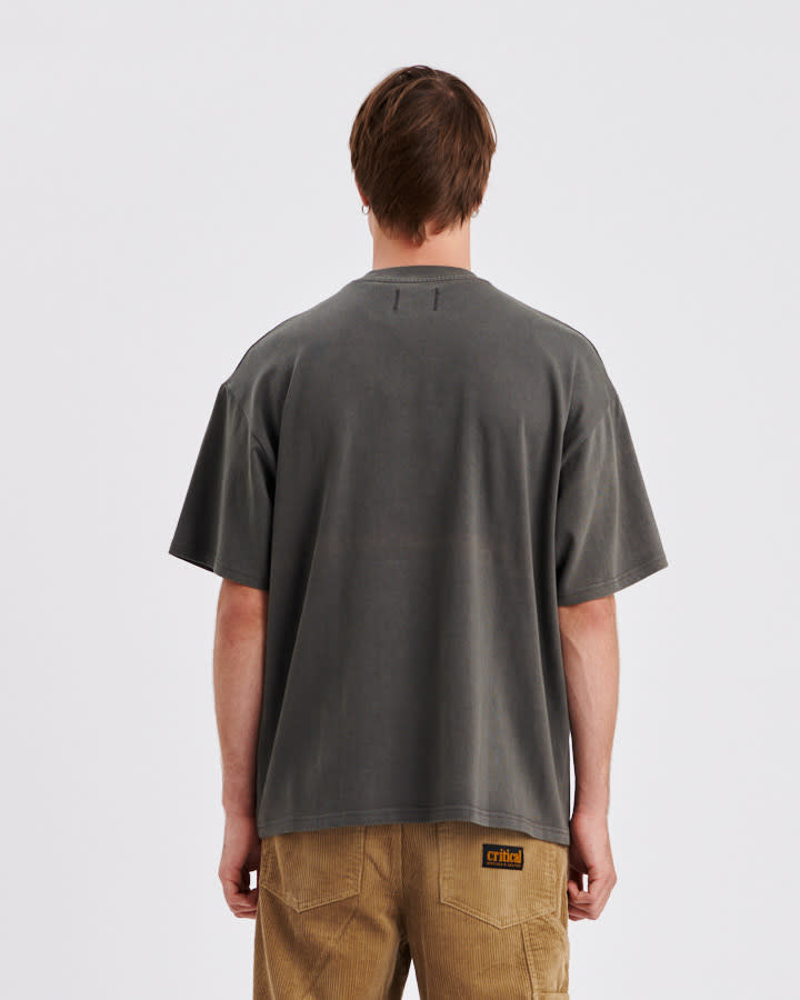 Scribble Pocket Tee - Asphalt