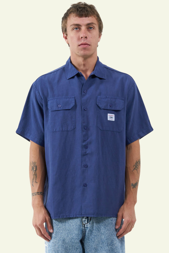 Service Work Shirt- Blue Steel
