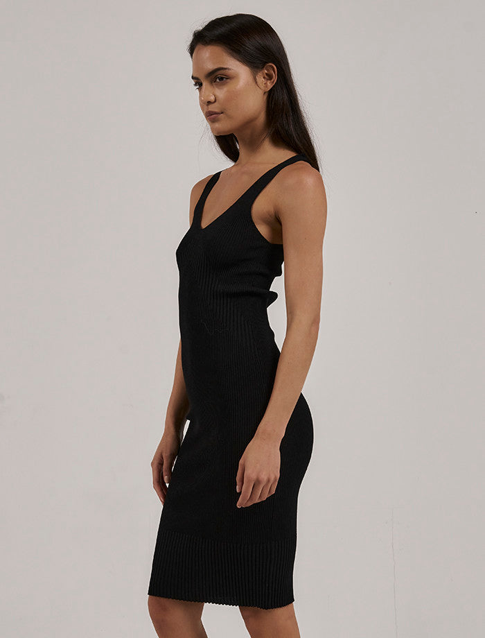 Silvia Knit Dress - Black