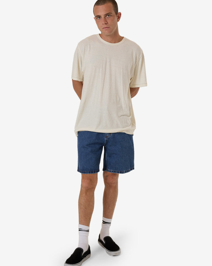 Slacker Denim Short - Double Rinsed Blues