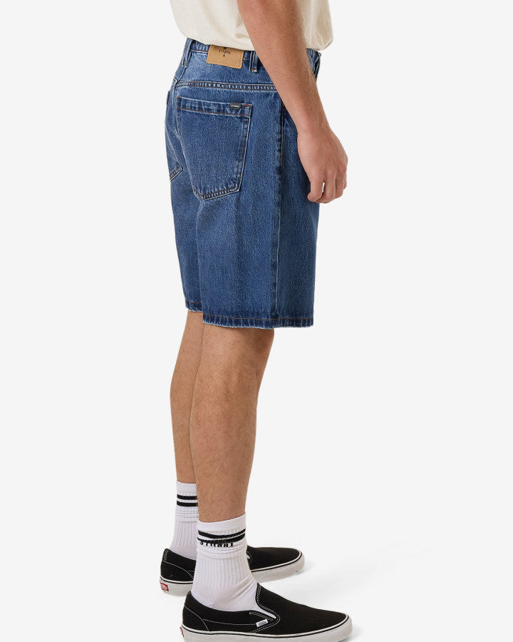 Slacker Denim Short - Double Rinsed Blues