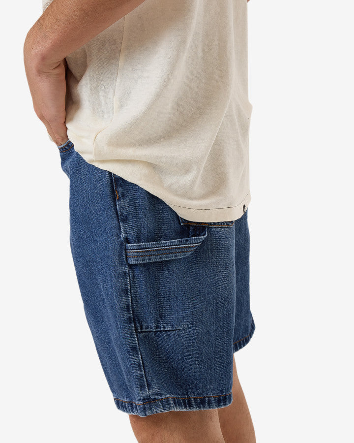 Slacker Denim Short - Double Rinsed Blues