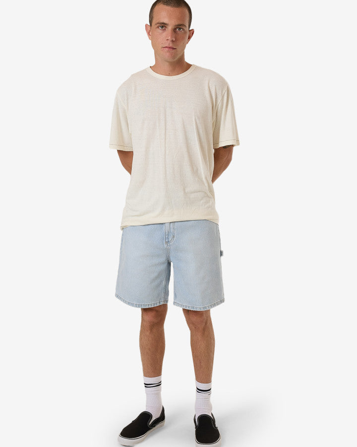 Slacker Denim Short - Ether Blue – Crystal Cylinder