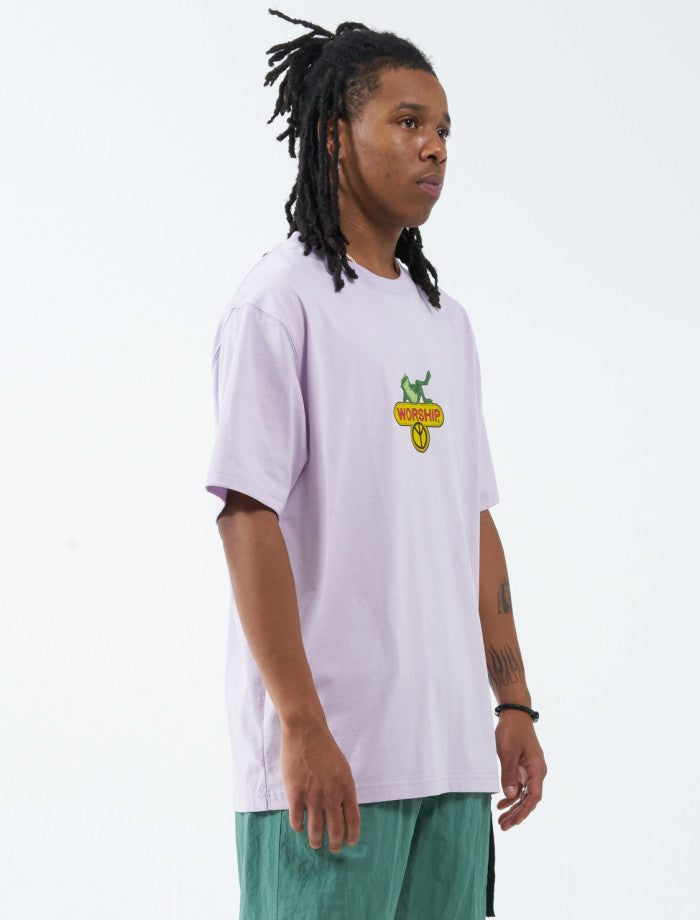 Stress Less Tee - Orchid Hush