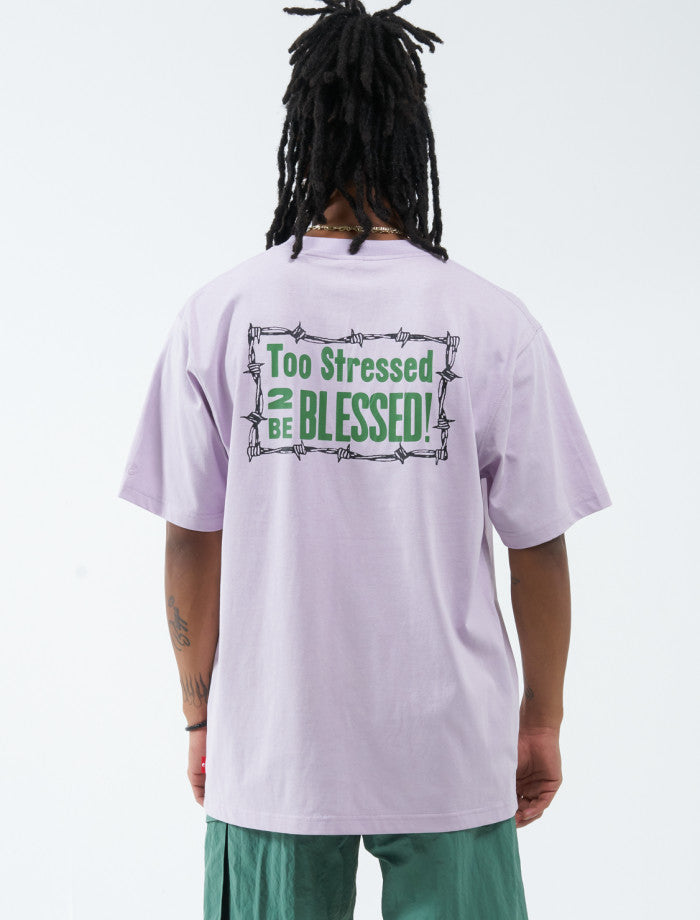 Stress Less Tee - Orchid Hush