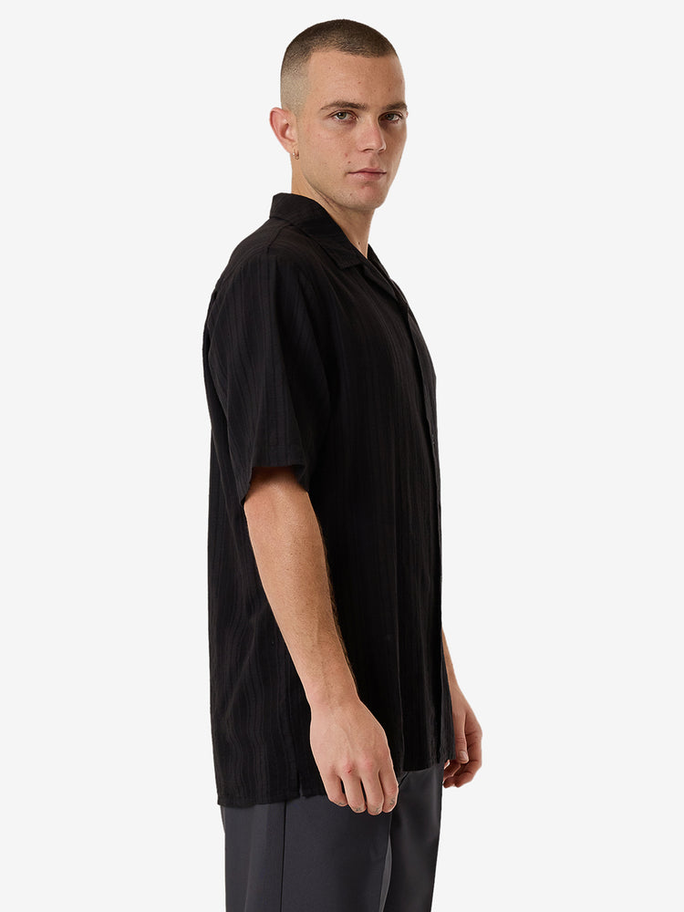 Swan Song Bowling Shirt - Black