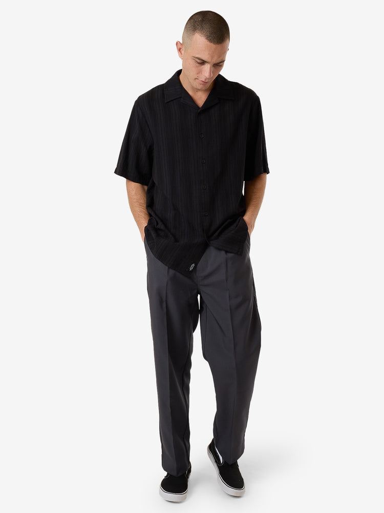 Swan Song Bowling Shirt - Black