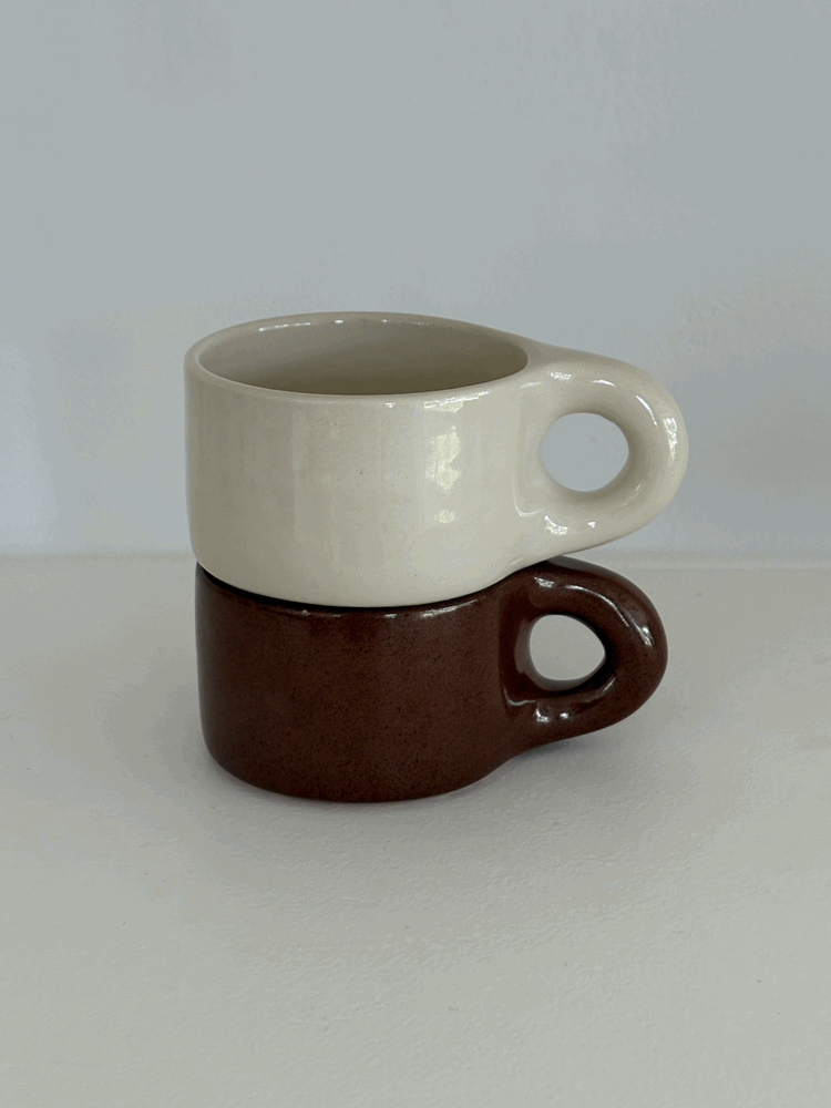 Mini Chubby Mug - Cream
