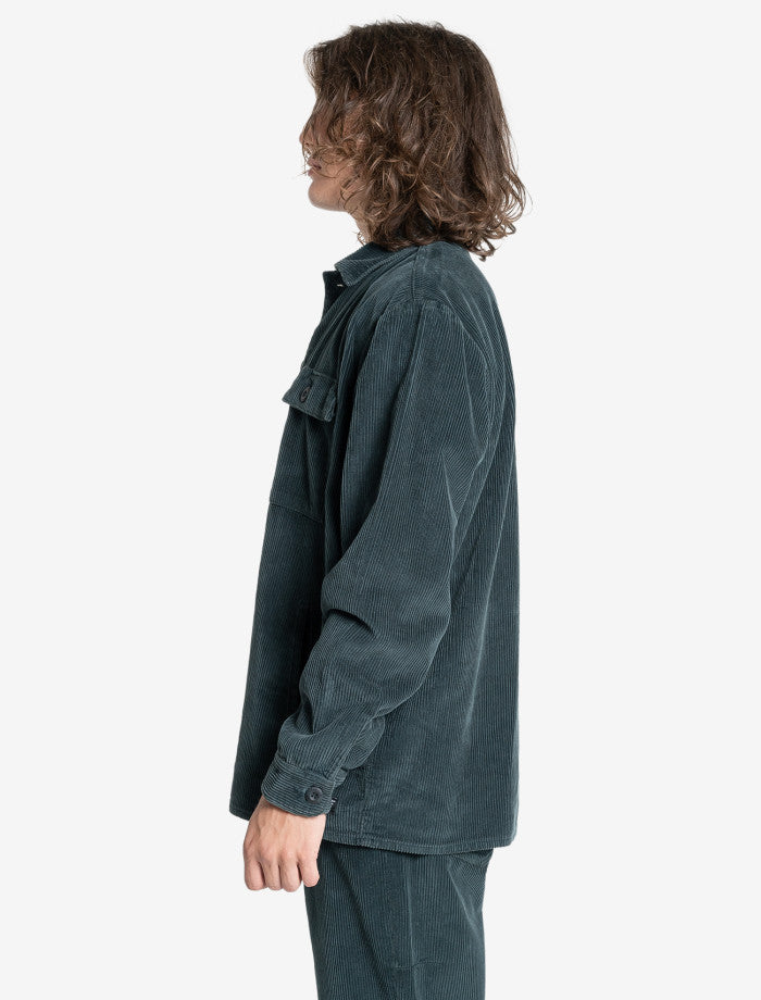 Thrills Labour Overshirt - Dark Jade