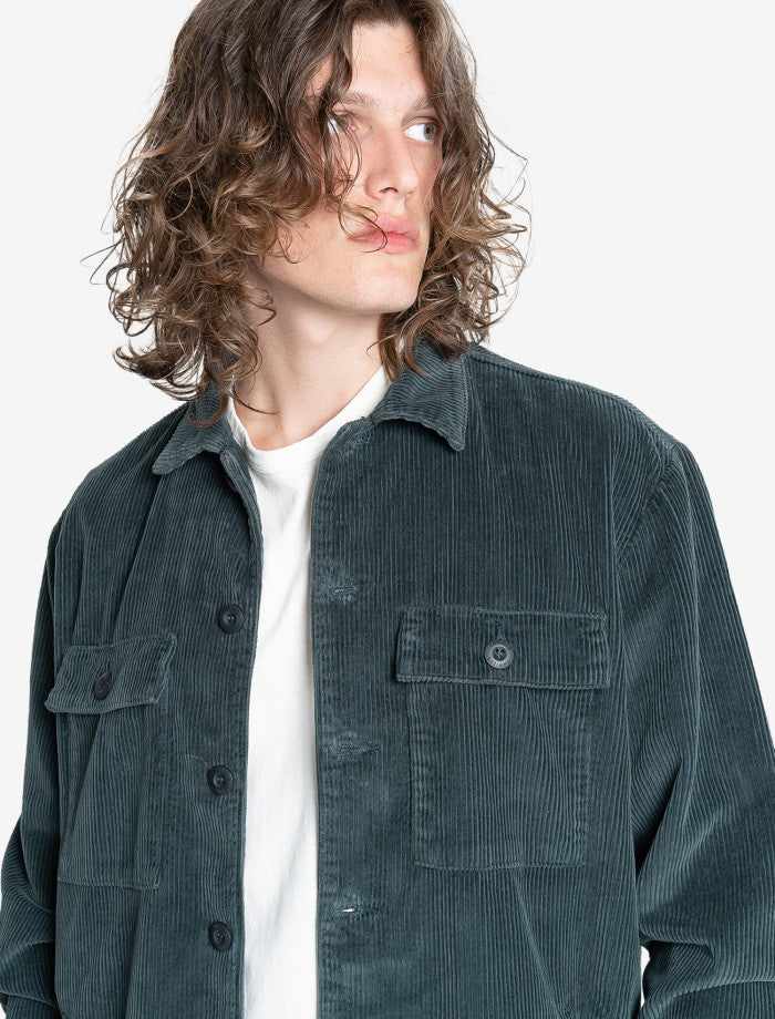 Thrills Labour Overshirt - Dark Jade