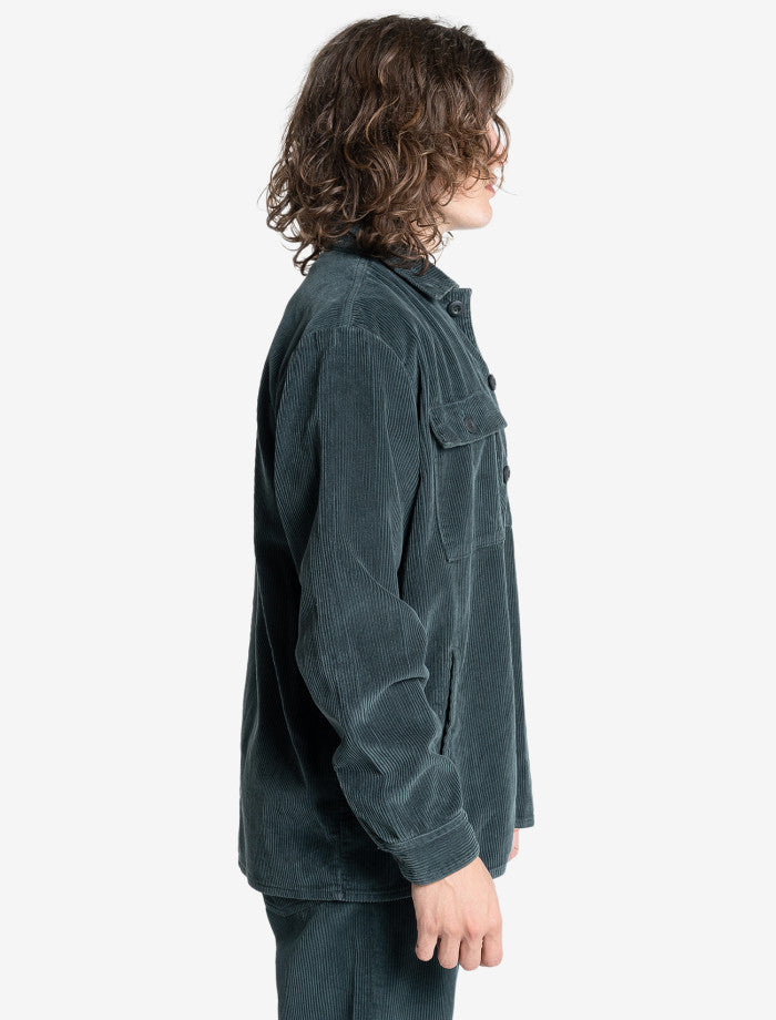 Thrills Labour Overshirt - Dark Jade