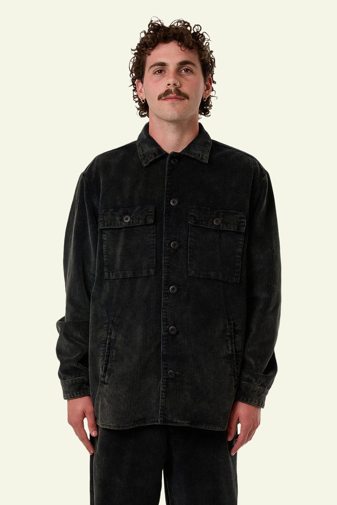 Reality Long Overshirt - Black