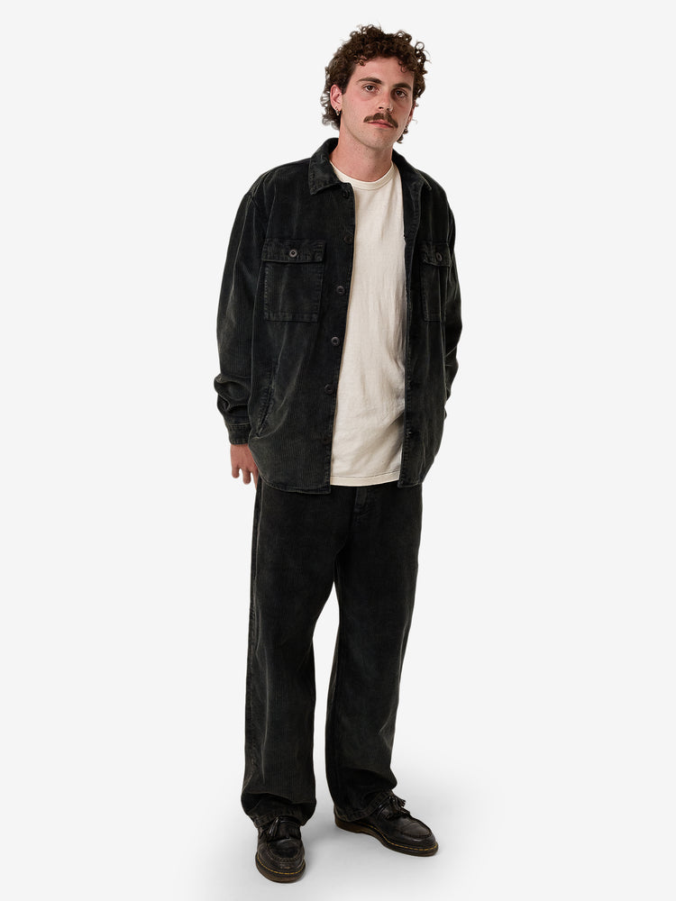 Reality Long Overshirt - Black