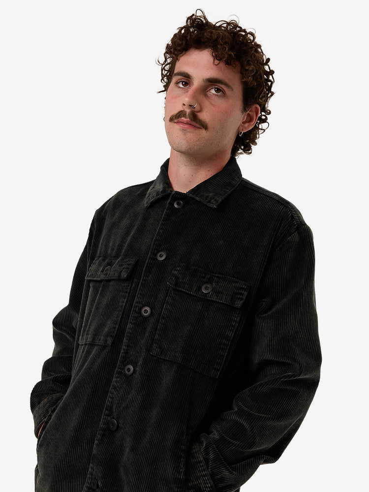 Reality Long Overshirt - Black