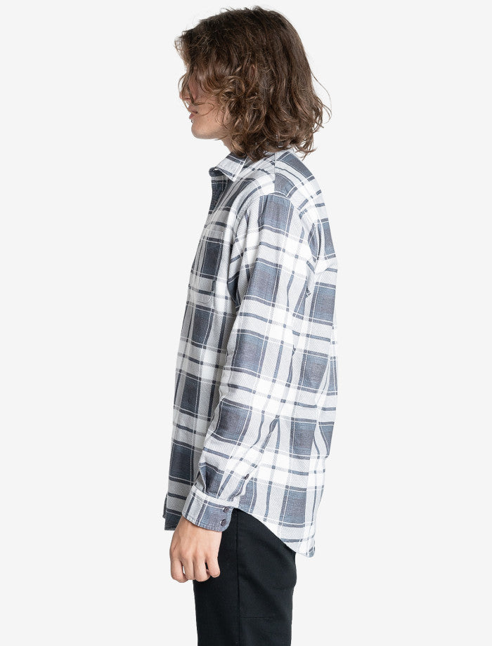 Thrills Union Check Flannel - Dark Charcoal