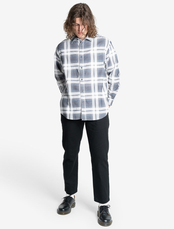 Thrills Union Check Flannel - Dark Charcoal