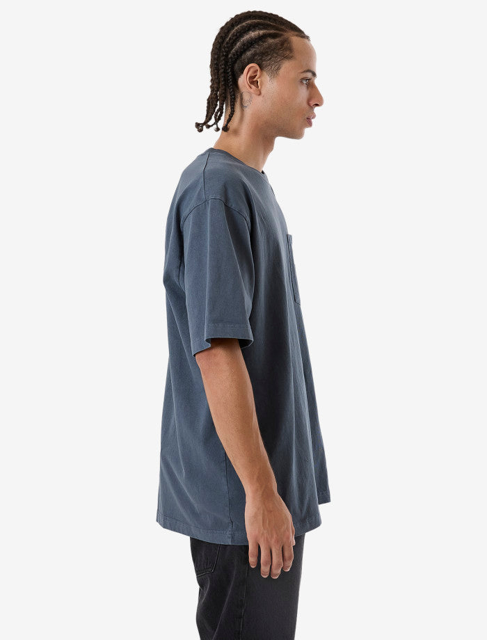 Thrills Union Oversize Fit Pocket Tee - Light Petrol