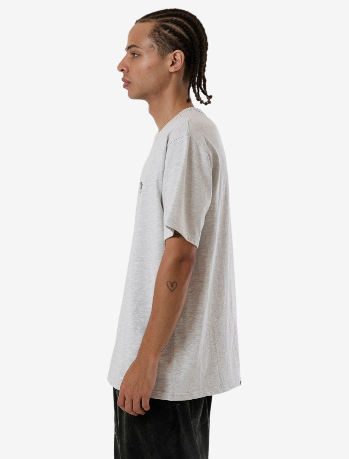 Thrills Workwear Embro Merch Fit Tee - White Marle