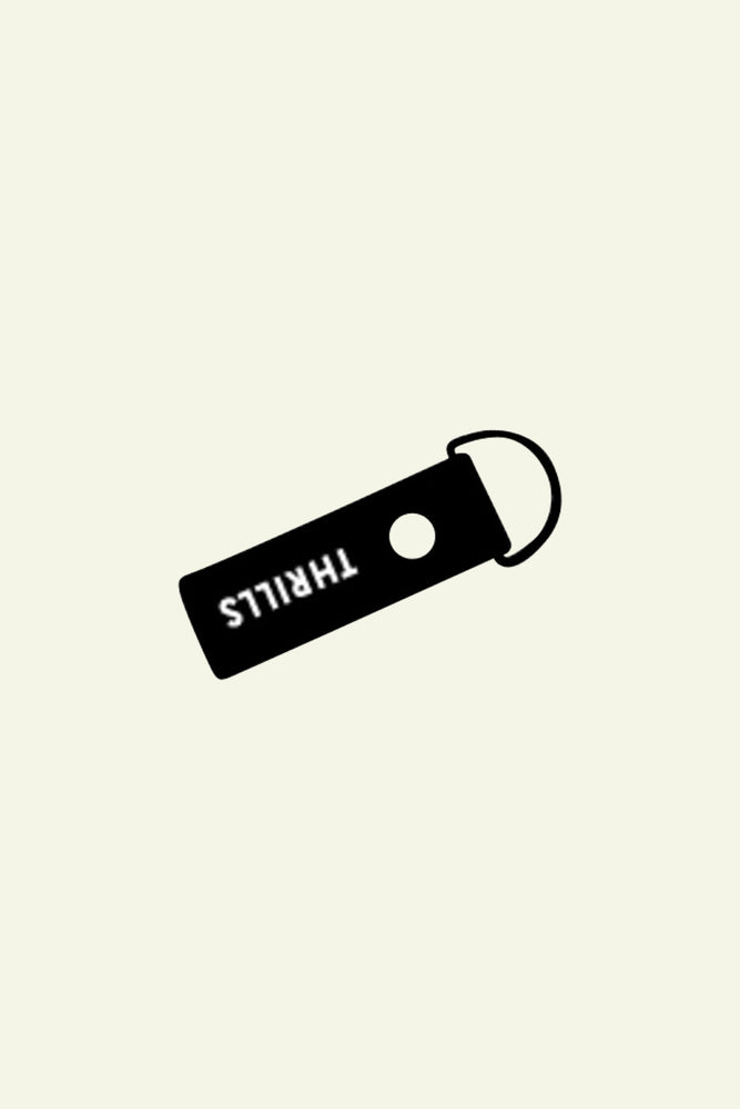 Thrills Woven Taping Keychain- Black