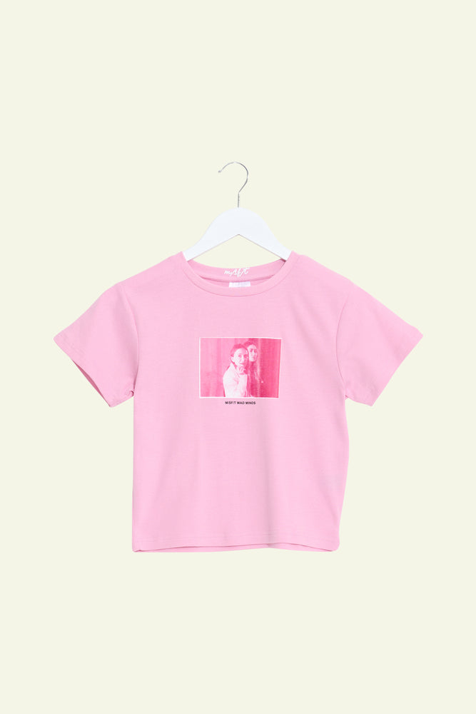 Takes Two Rib Tee- Baby Pink