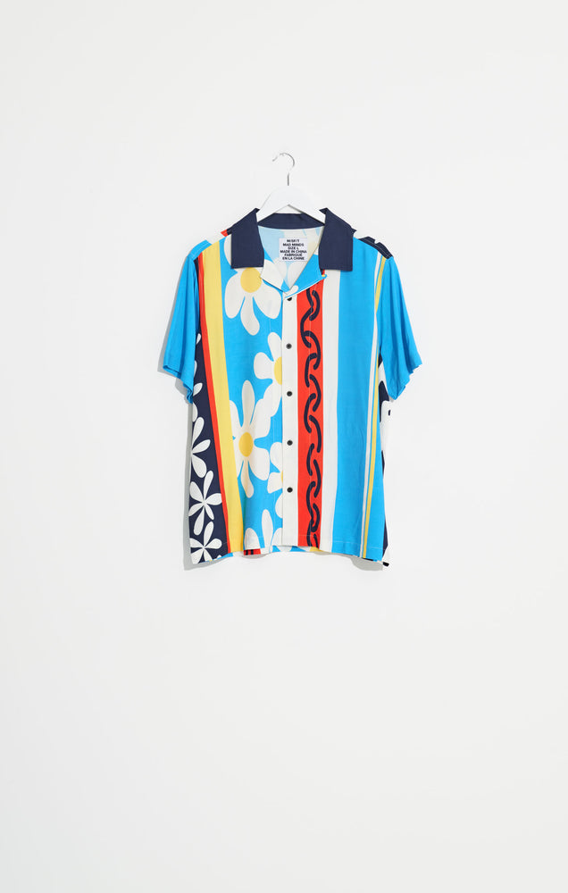 
            
                Load image into Gallery viewer, Heaven and Earth SS Shirt - Blue
            
        