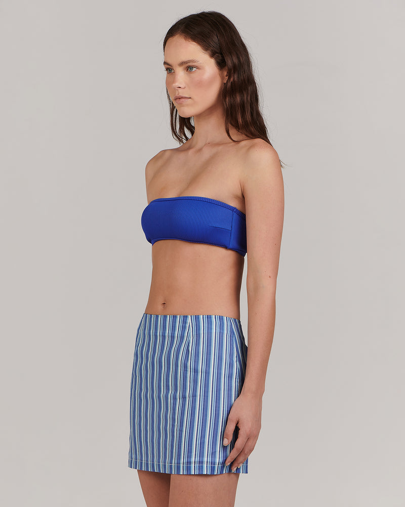 Alicia Mini Skirt -Sea Stripe