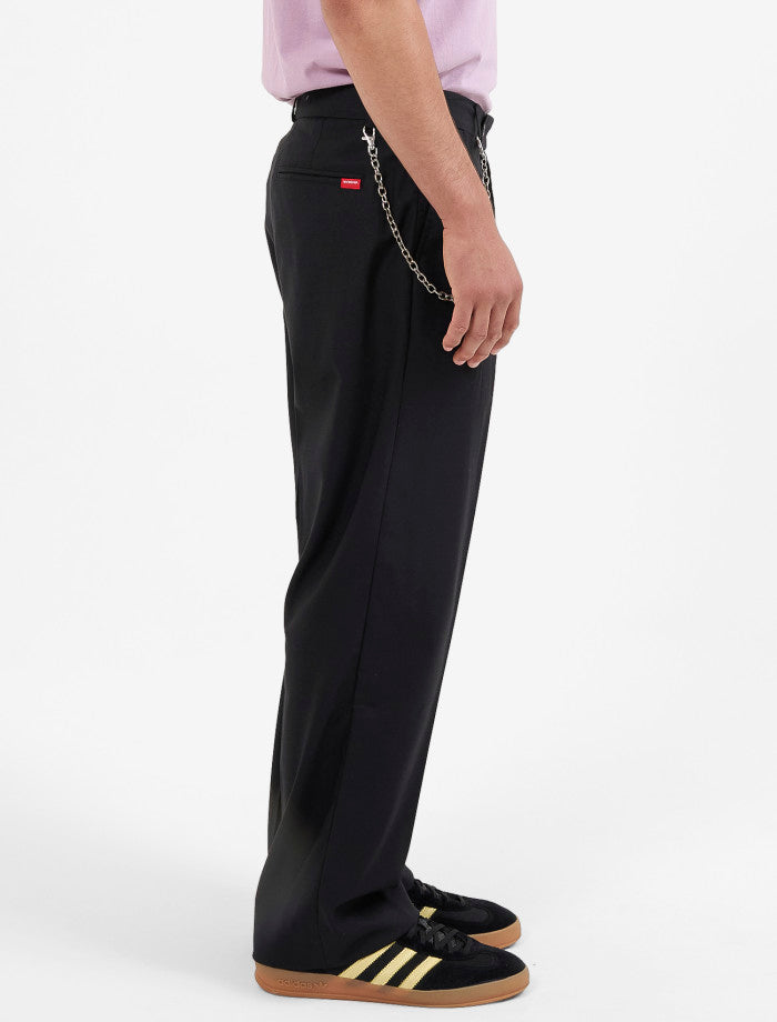 Valet Pleated Pant - Black