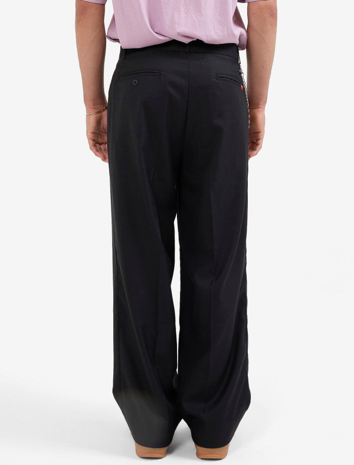 Valet Pleated Pant - Black