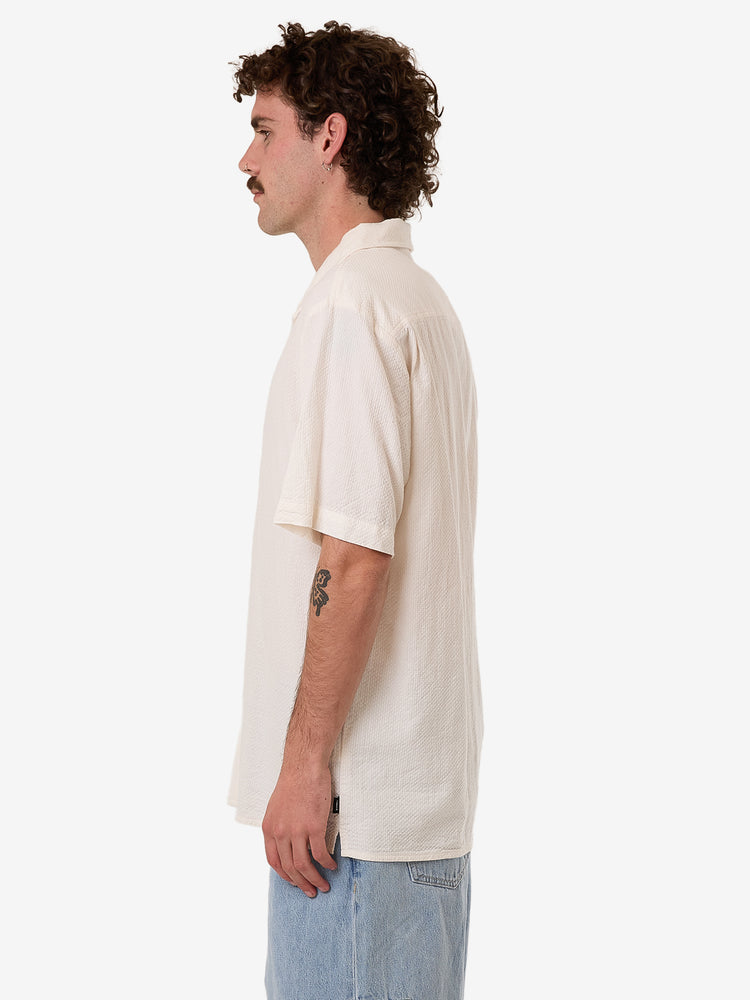 Walks Of Life Bowling Shirt - Heritage White