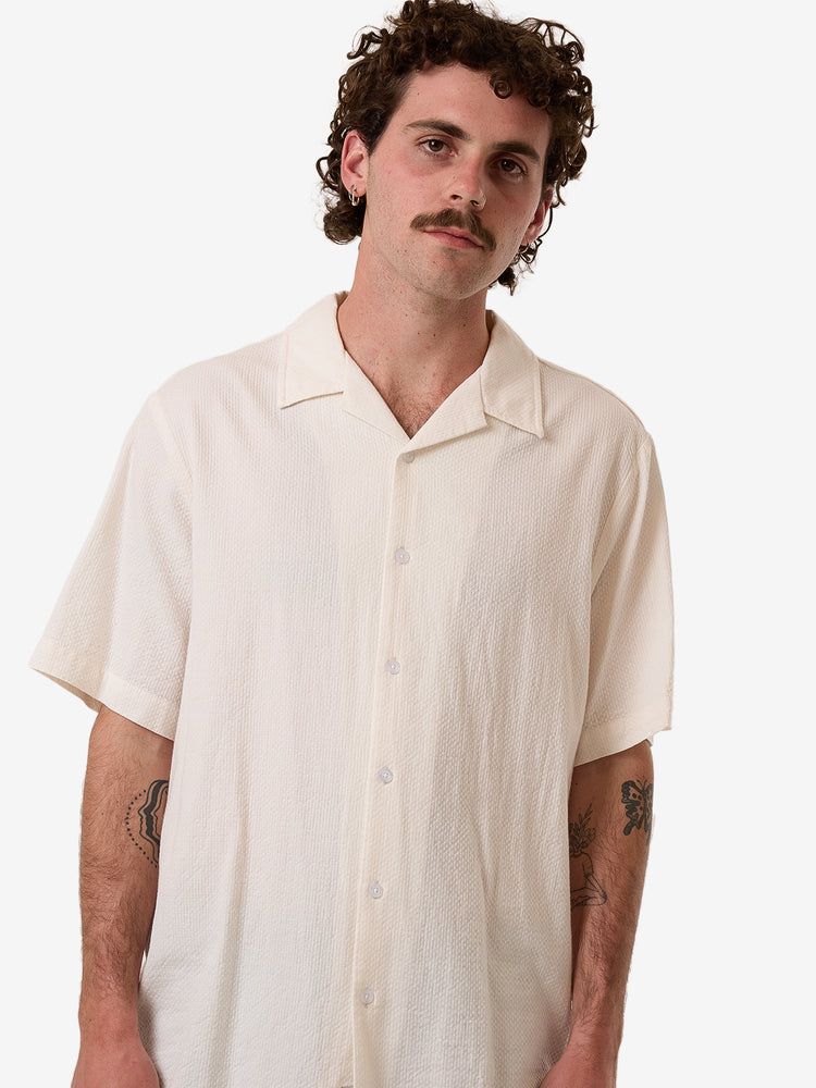 Walks Of Life Bowling Shirt - Heritage White