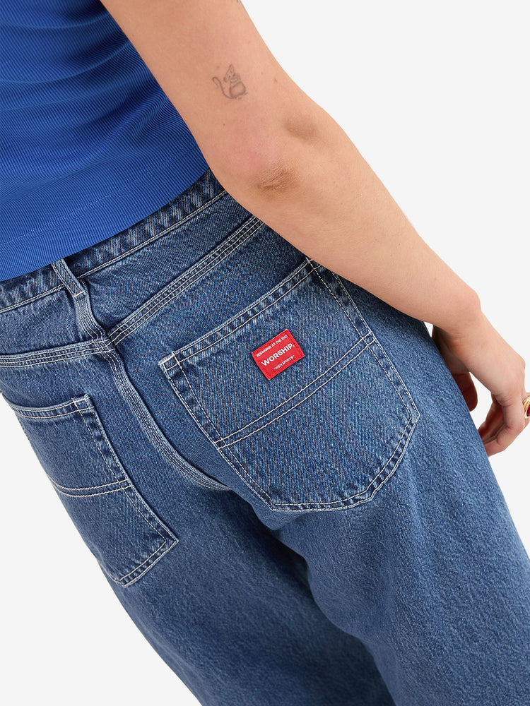 Worship Sloucher Jean - Steady Mid Blue