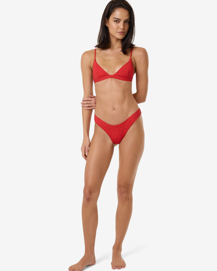 Zinnia Classic Bikini Bottom - Flame Red