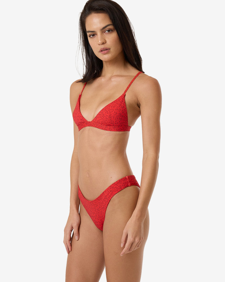 Zinnia Classic Bikini Bottom - Flame Red