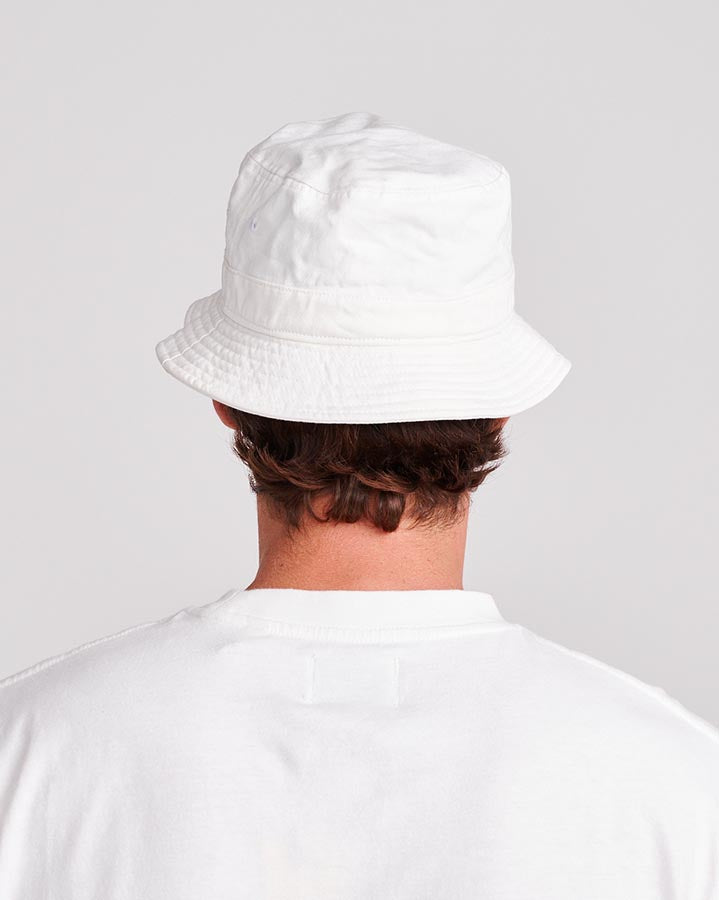 Institute Cord Bucket Hat - White