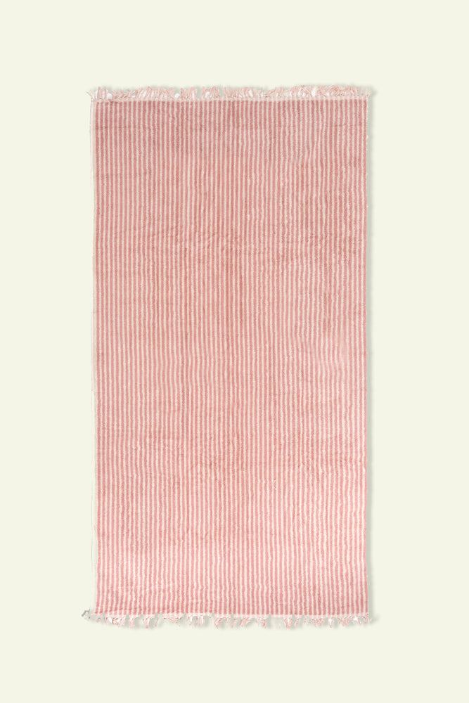 The Beach Towel - Laurens Pink Stripe