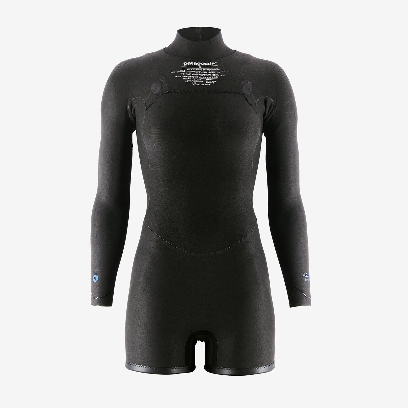 Patagonia W's R1 Lite Yulex FZ L/S Spring Suit Black | Crystal