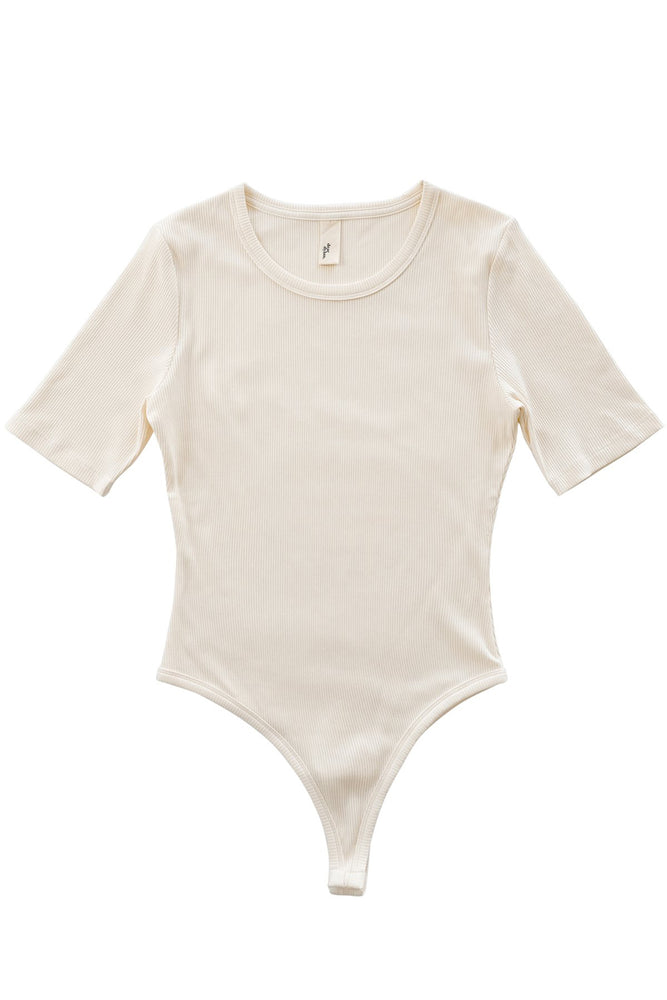 Ribbed Bodysuit - French Vanilla