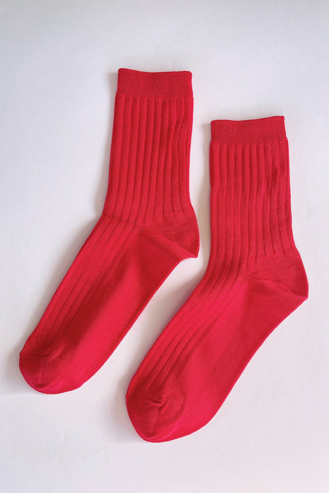 
            
                Load image into Gallery viewer, Her Socks - Classic Red
            
        