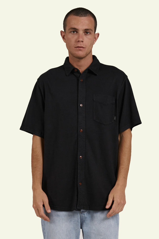 Hemp Thrills O/S S/S Jersey Shirt - Black