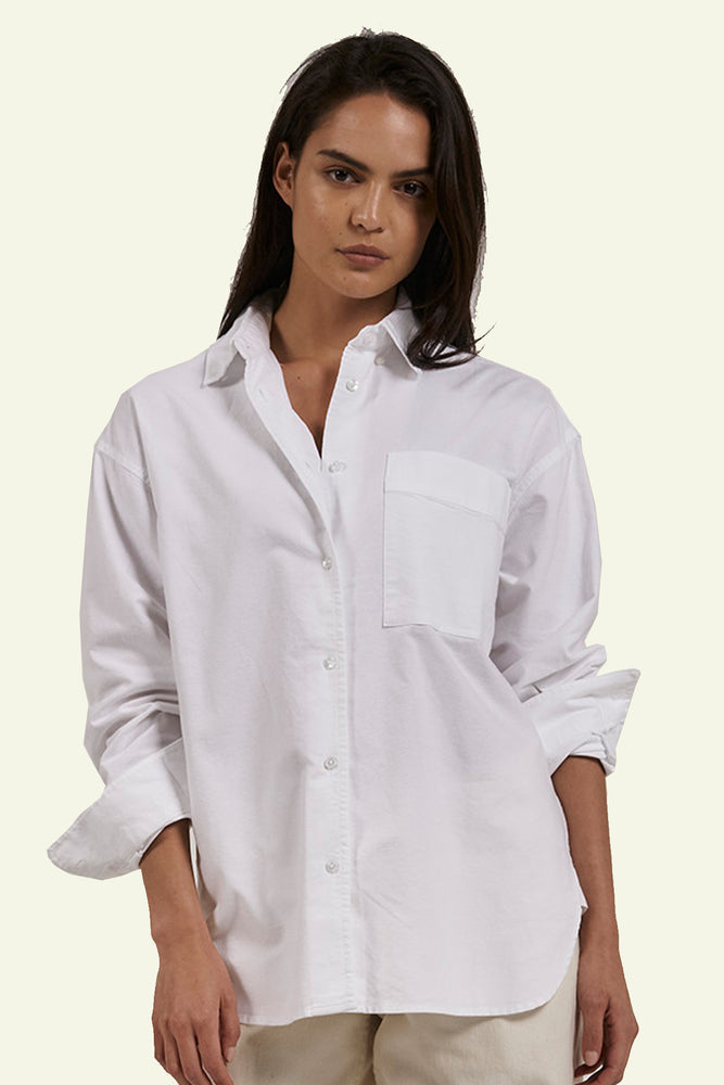 Maxwell Oxford Oversized Shirt - White