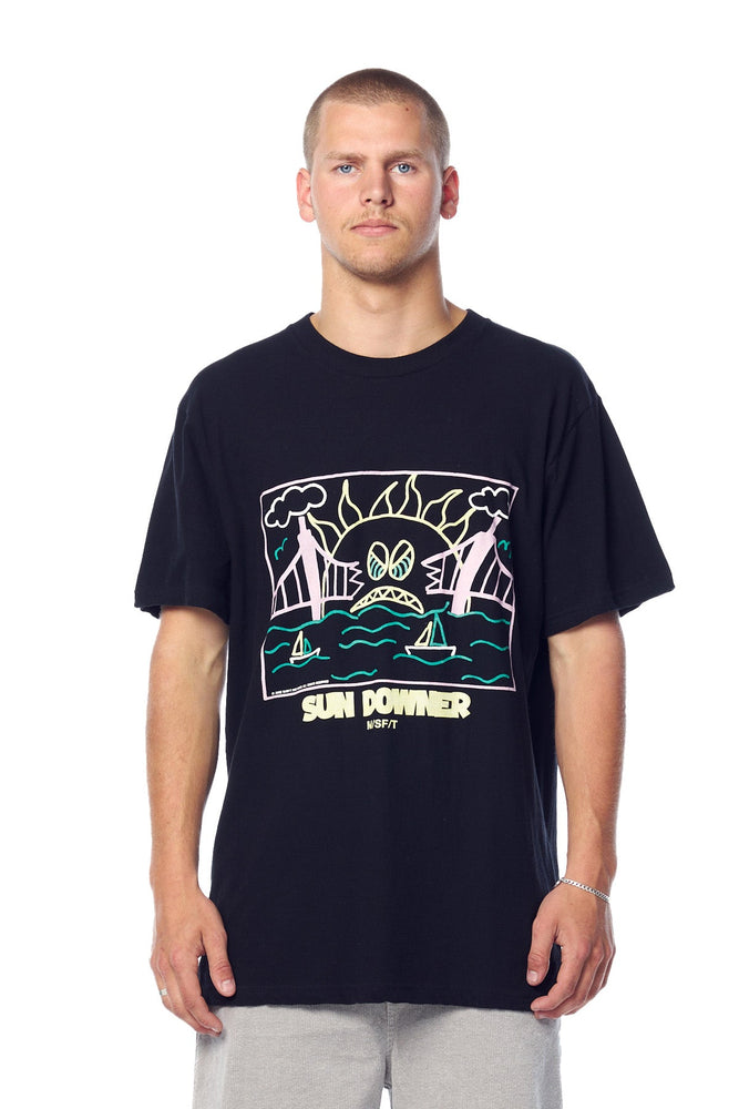 Sun Downer 50/50 SS Tee- Pitch Black