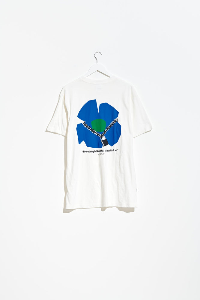 Lamp Biscuit 50/50 Reg S/S Tee - Washed White