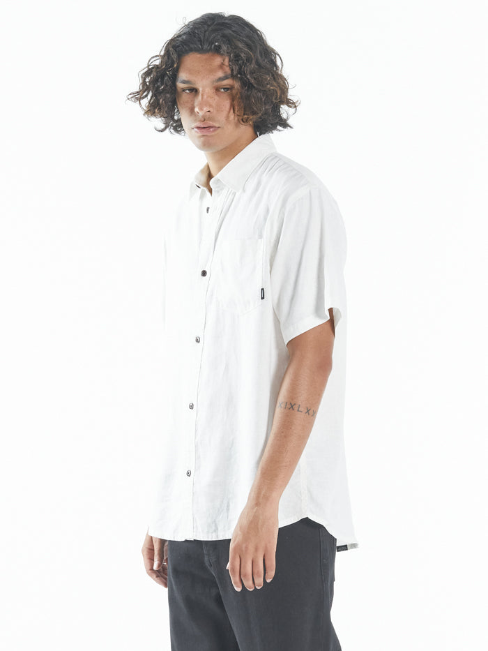 Hemp Minimal Thrills S/S Shirt - Dirty White