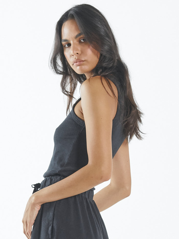 Hemp Racer Front Tank - Black