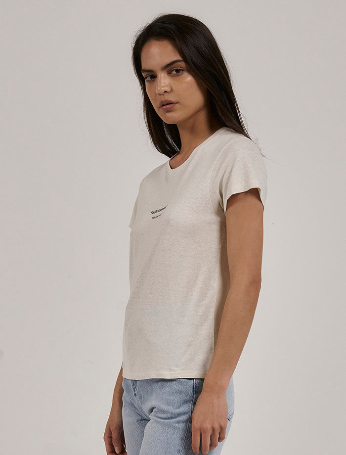 
            
                Load image into Gallery viewer, Above So Below Hemp Everyday Tee- Heritage White
            
        