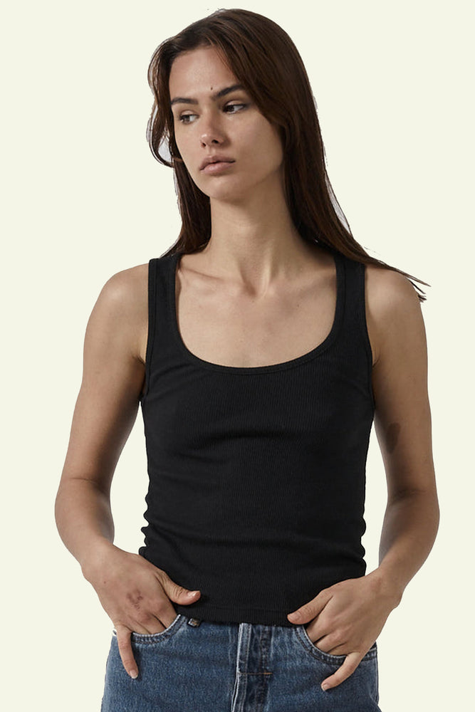 Plunge Rib Tank - Black